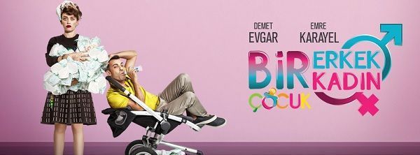 1 Erkek 1 Kadın 2 Çocuk Oyuncuları