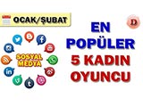 Sosyal Medyada En Popüler Kadın Oyuncu - 2019 Ocak-Şubat