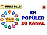 Sosyal Medyada En Popüler Televizyon Kanalları - 2019 Şubat
